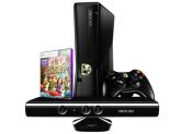 Xbox 360 250GB com Kinect - c/ 1 Jogo Kinect Adventures - Mi